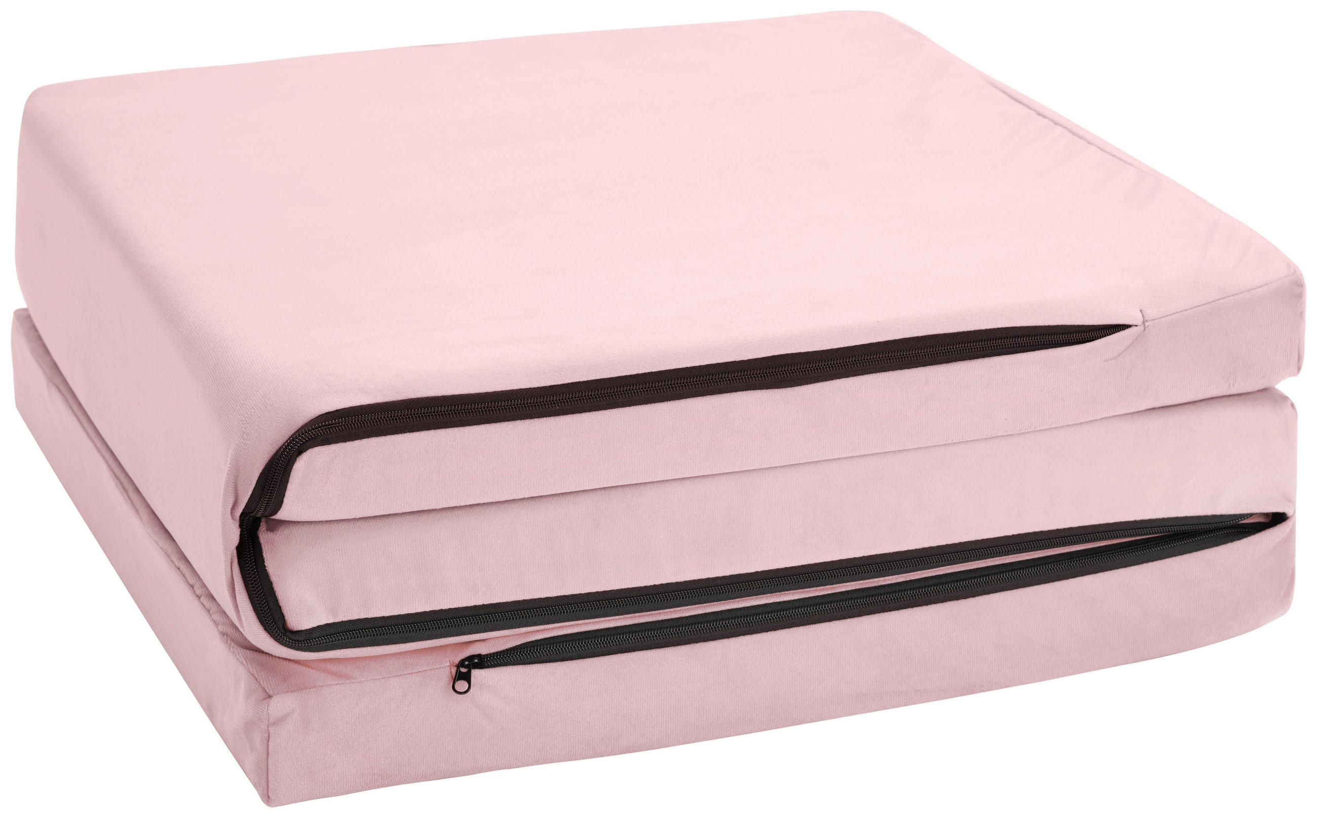 ZLOŽLJIVO LEŽIŠČE 65/186 cm - roza, Moderno, tekstil (65/186cm) - MID.YOU