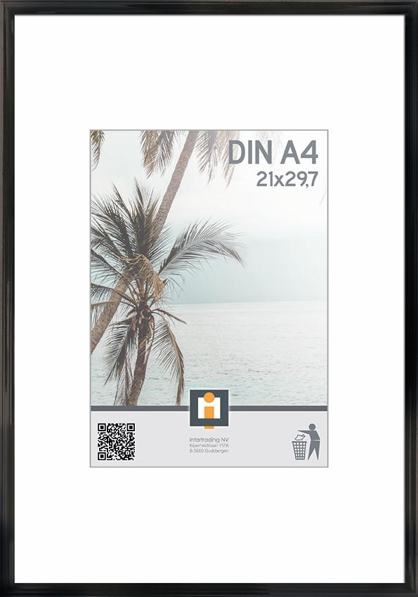 OKVIR ZA SLIKE     21/30 cm     - crna, Basics, staklo/plastika (21/30cm)