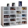 SCHUHREGAL Weiß  - Weiß, KONVENTIONELL, Holzwerkstoff (92/67/33cm) - MID.YOU