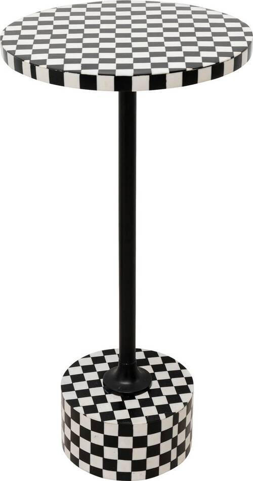 BEISTELLTISCH in Metall, Kunststoff, Holzwerkstoff 25/25/50 cm  - Schwarz/Weiß, Design, Holzwerkstoff/Kunststoff (25/25/50cm) - Ambia Home