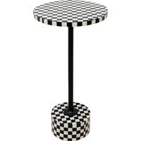 ODKLÁDACÍ STOLEK, černá, bílá - bílá/černá, Design, kov/kompozitní dřevo (25/25/50cm) - Kare-Design