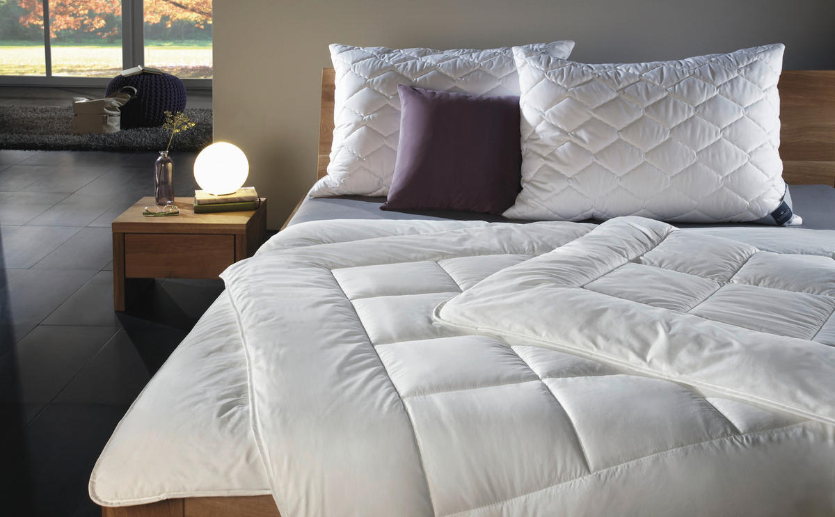 PROŠIVENI JASTUK  60/80 cm       - bela, Osnovno, tekstil (60/80cm) - Billerbeck