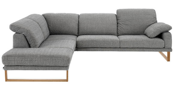 WOHNLANDSCHAFT in Textil Grau - Eichefarben/Grau, Natur, Holz/Textil (226/281cm) - Valnatura