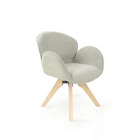 ARMLEHNSTUHL in Holz, Textil Hellbraun, Graugrün  - Hellbraun/Graugrün, Basics, Holz/Textil (61/82/63,5cm) - Tom Tailor