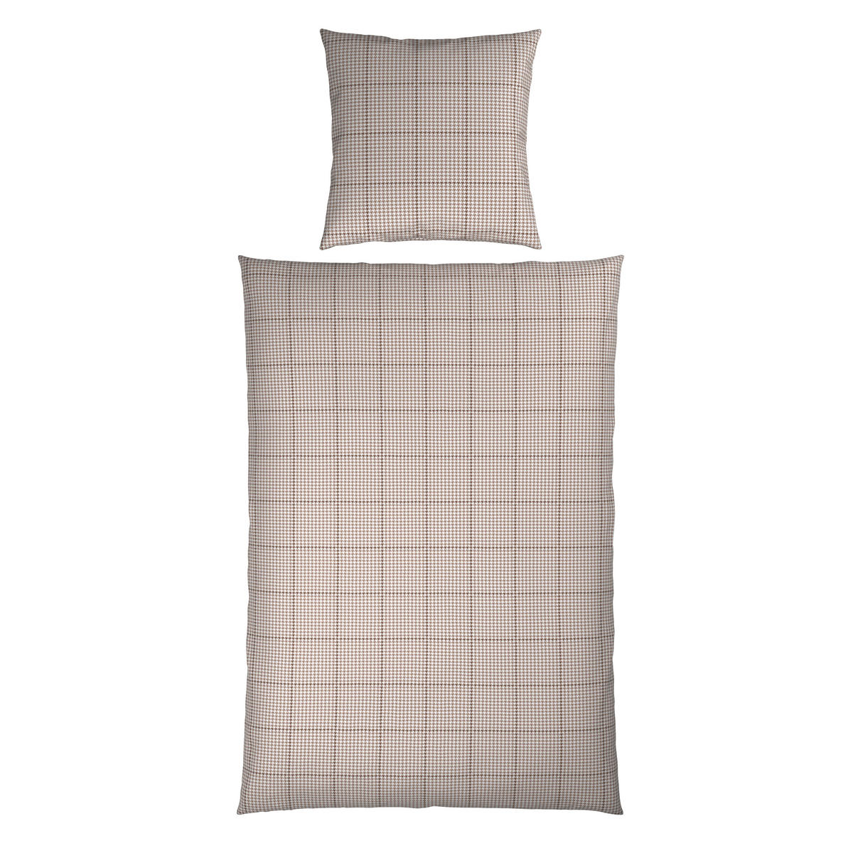 BETTWÄSCHE 2-teilig Satin 155/220 cm  - Taupe, Textil (155/220cm) - Bio:Vio
