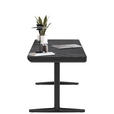 SCHREIBTISCH höhenverstellbar  - Schwarz, Design, Holzwerkstoff/Kunststoff (140/70/73-118cm) - Novel