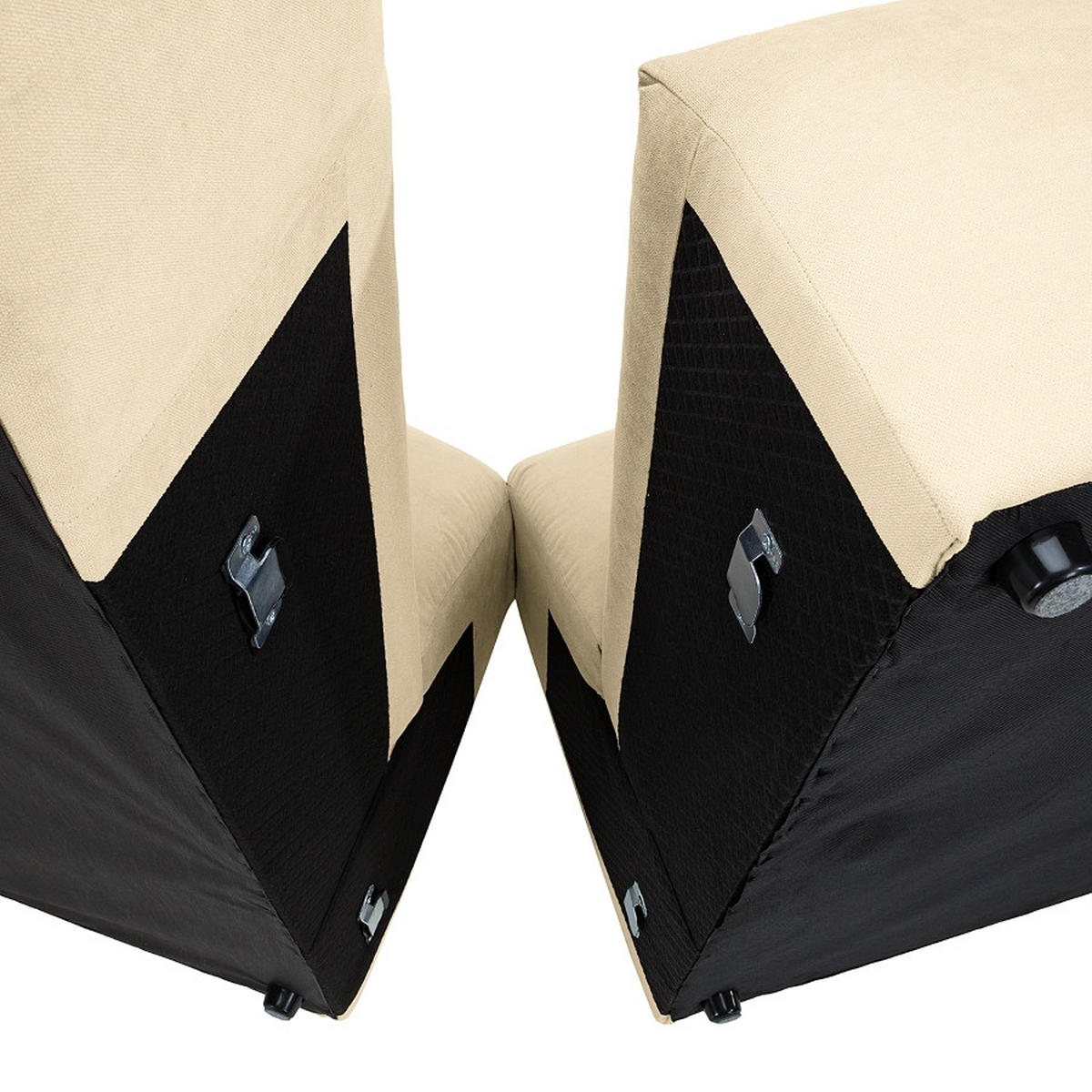 ECKSOFA  in Struktur Beige  255/160 cm  - Beige, MODERN, Textil (255/160cm) - Trendmanufaktur