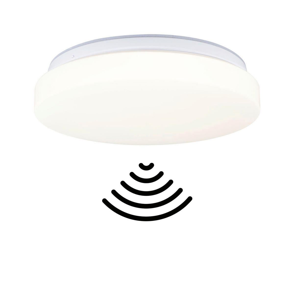 LED-DECKENLEUCHTE Luiana 28,0/8,0 cm   - Weiß, Basics, Kunststoff (28,0/8,0cm) - Paulmann