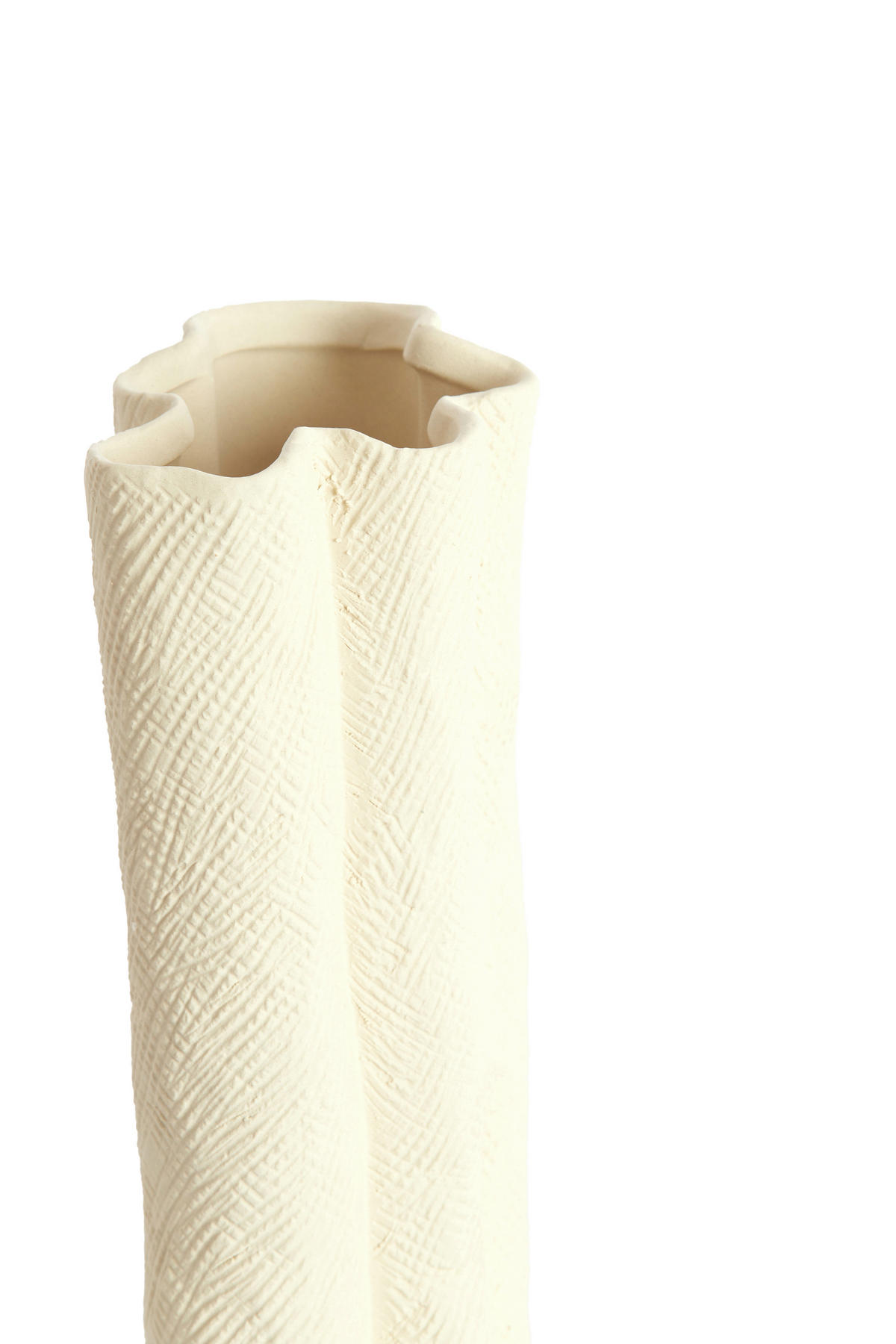 DEKOVASE  - Creme, Basics, Keramik (26/14/40cm) - Light & Living