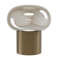 TISCHLEUCHTE Bravino 15,5/17 cm  - Braun/Bronzefarben, Design, Glas/Metall (15,5/17cm) - Eglo