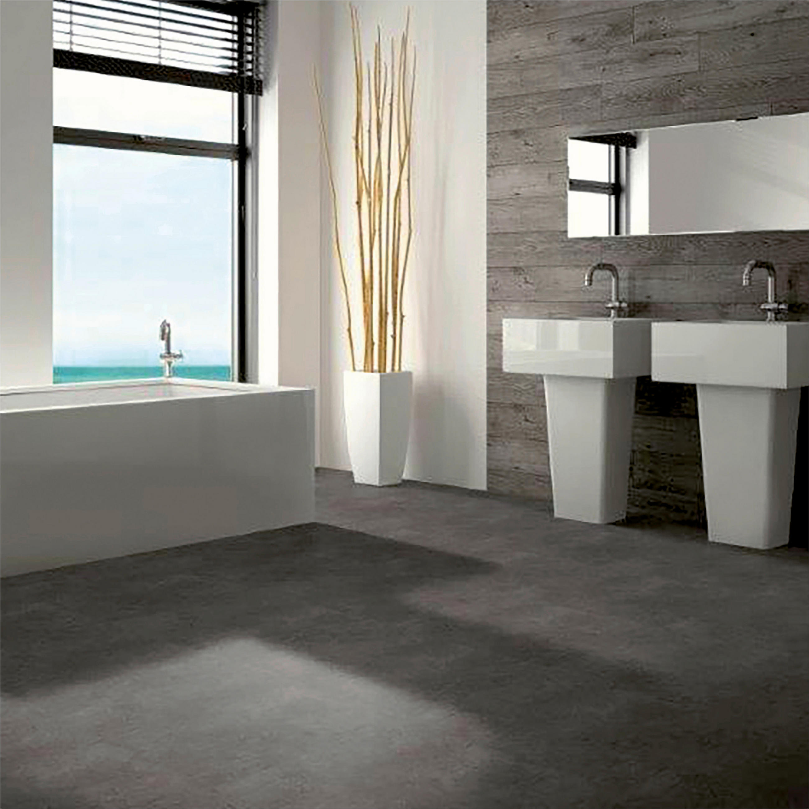 DESIGNBODEN Square  per  m² - Grau, Basics, Kunststoff (60/60/0.8cm)