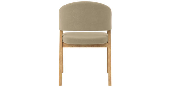 ARMLEHNSTUHL  in Mikrofaser  - Taupe, KONVENTIONELL, Holz/Textil (59/96/60cm) - Carryhome