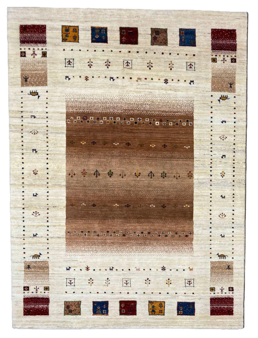 ORIENTTEPPICH 60/90 cm Mother Earth Camel Braun, Creme, Naturfarben  - Creme/Braun, LIFESTYLE, Textil (60/90cm) - Cazaris