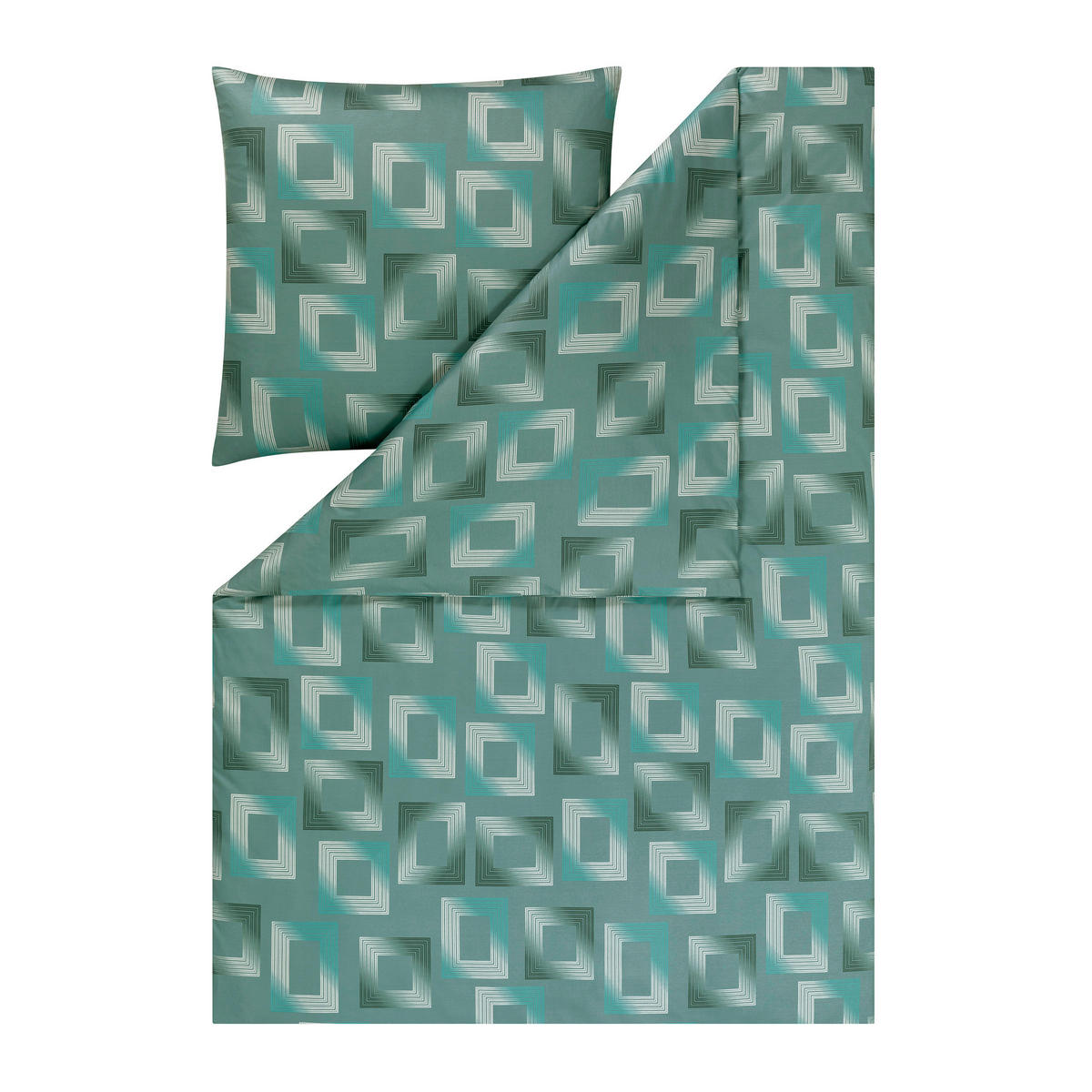 BETTWÄSCHE Atelier 135/200 cm  - Dunkelgrün, Design, Textil (135/200cm) - Estella