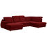 WOHNLANDSCHAFT in Textil Rot - Chromfarben/Rot, Design, Kunststoff/Textil (193/363/223cm) - Welnova WOHNLANDSCHAFT in Textil Rot - Chromfarben/Rot, Design, Kunststoff/Textil (193/363/223cm) - Welnova