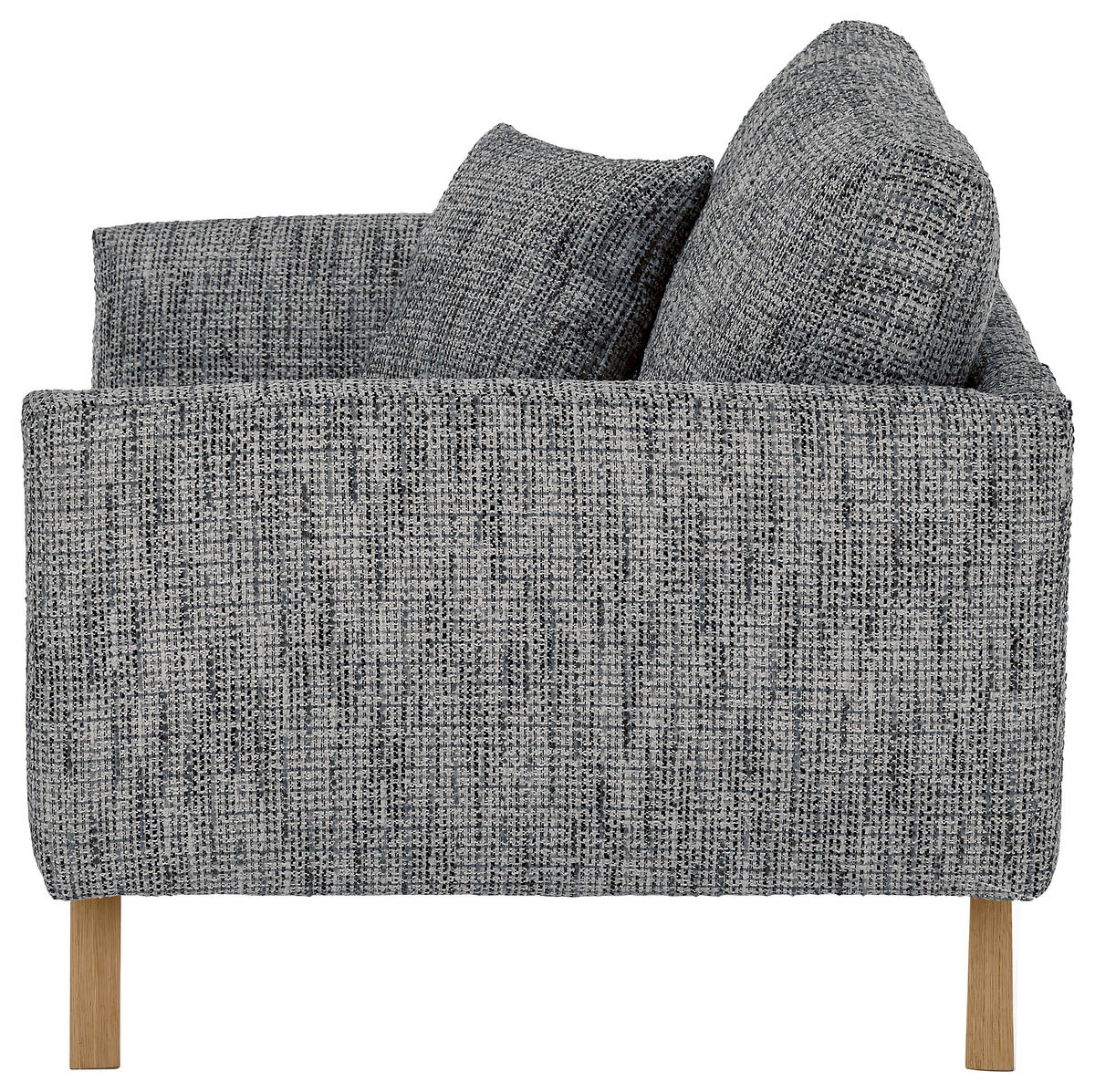 SESSEL in Webstoff Blaugrau  - Eichefarben/Blaugrau, KONVENTIONELL, Holz/Textil (115/86/93cm) - SetOne by Musterring