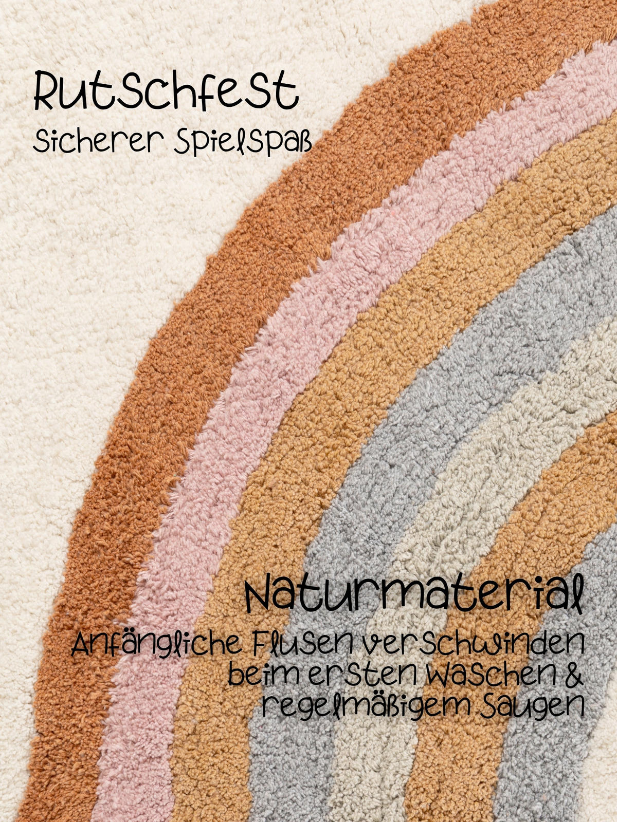 KINDERTEPPICH Snuggle Petite Melodie 140/200 cm  in Creme, Multicolor  - Multicolor/Creme, Basics, Kunststoff/Textil (140/200cm) - Hanse Home