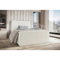 BOXBETT 140/200 cm  in Creme  - Creme, KONVENTIONELL, Kunststoff/Textil (140/200cm) - Boxxx