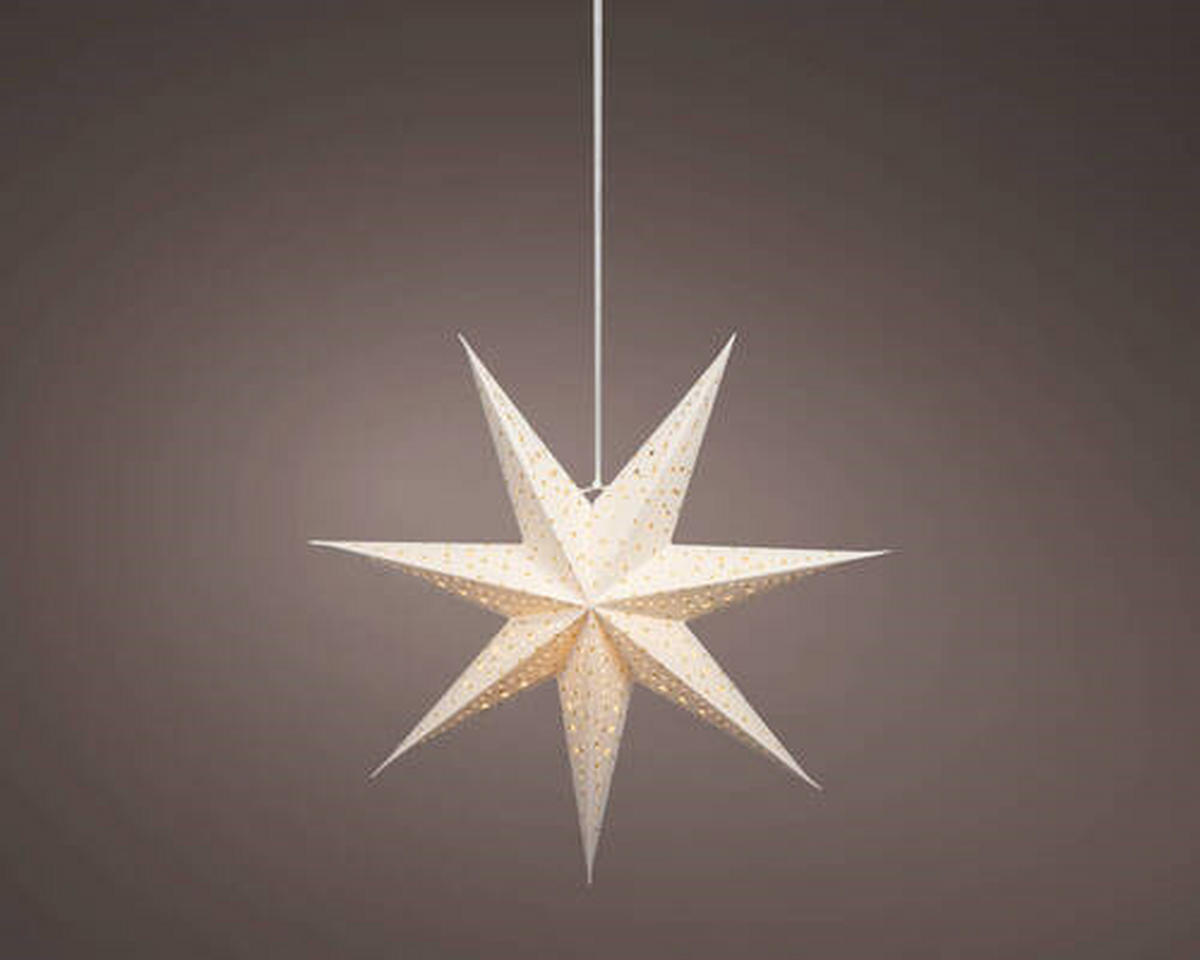 LED-DEKOLEUCHTE  - Weiß, KONVENTIONELL, Papier (58,00/58,00/24,50cm)