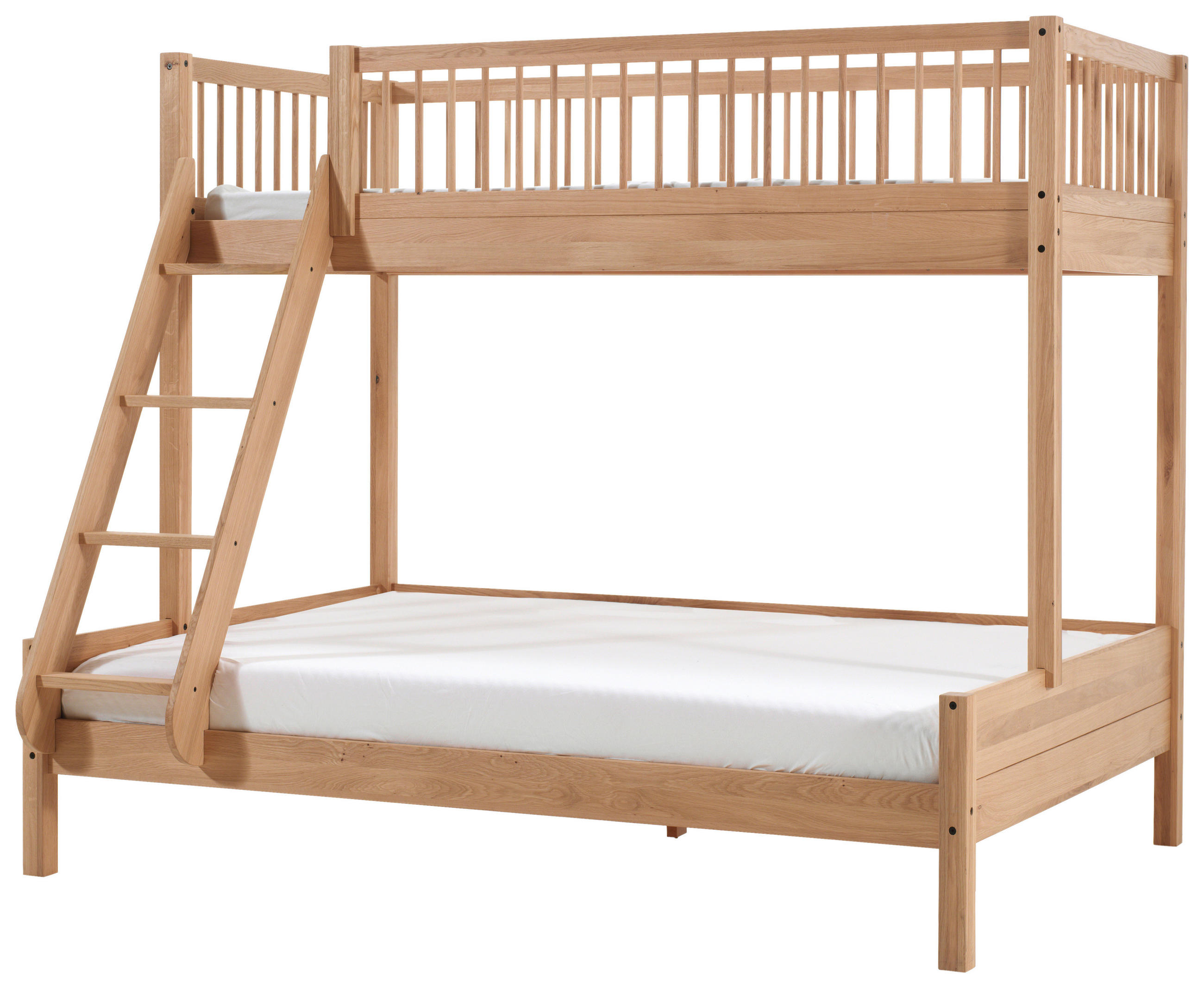 ETAGENBETT - Eichefarben/Naturfarben, MODERN, Holz (90/140/200cm) - Vipack