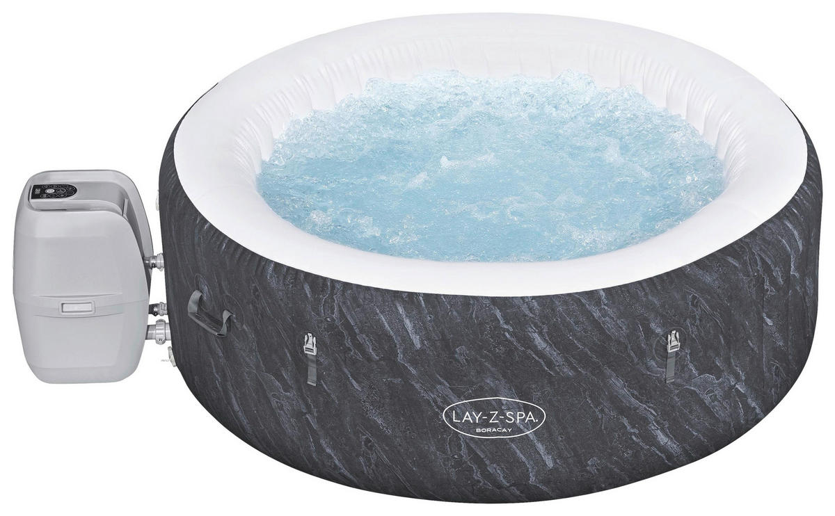 WHIRLPOOL LAY-Z-SPA BORACAY 60175 180/66 cm  - Dunkelgrau, KONVENTIONELL, Kunststoff/Metall (180/66cm) - Bestway