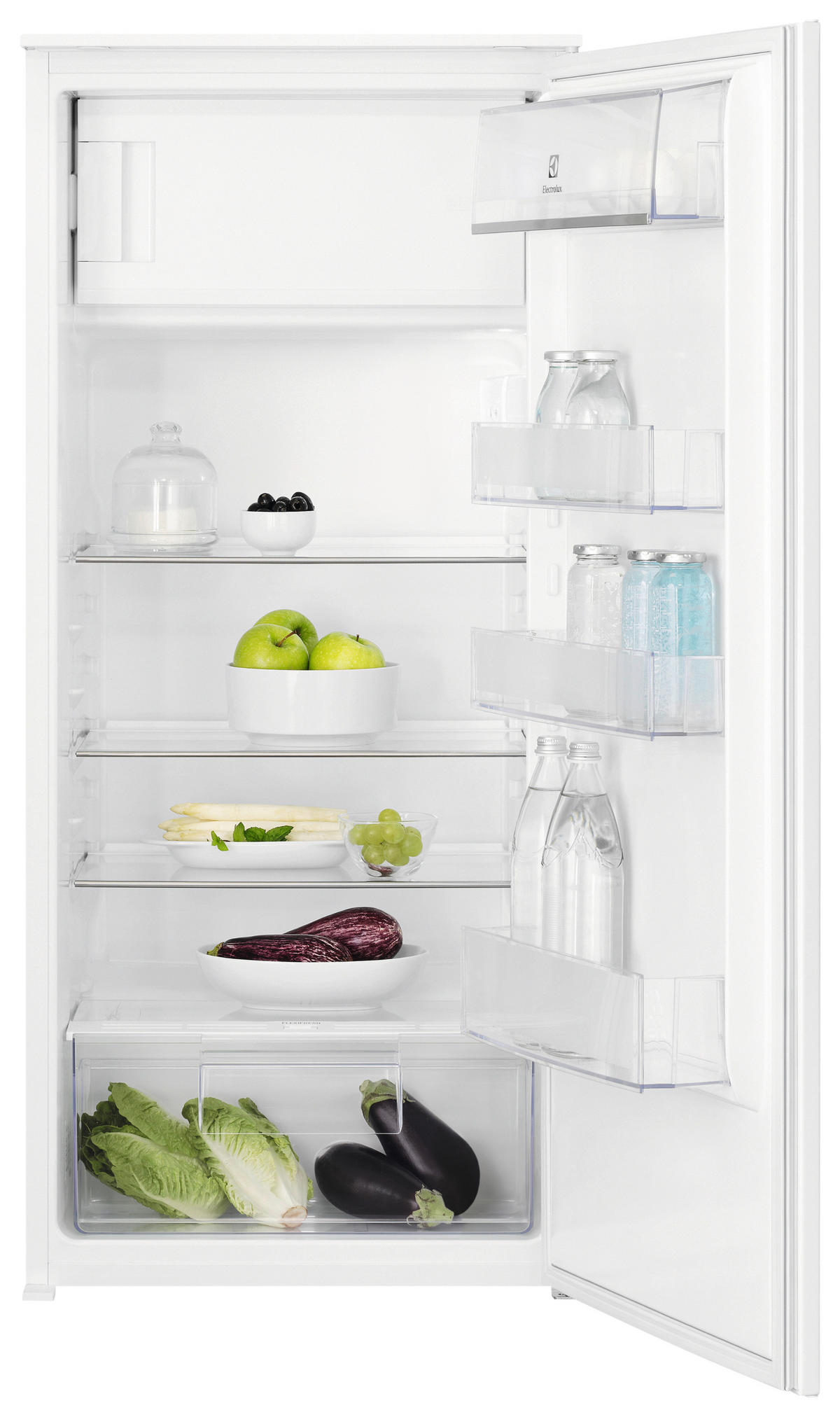 KÜHLSCHRANK 54,8/121,8/54,9 cm LFB3AE12S  - Weiß, Basics, Glas/Kunststoff (54,8/121,8/54,9cm) - Electrolux