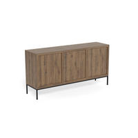 SKÄNK 158/80/40 cm  - brun/svart, Design, metall/trämaterial (158/80/40cm) - MID.YOU