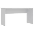 SCHREIBTISCH 135/73/54,4 cm Weiß  - Weiß, KONVENTIONELL, Holzwerkstoff (135/73/54,4cm) - Hom`in