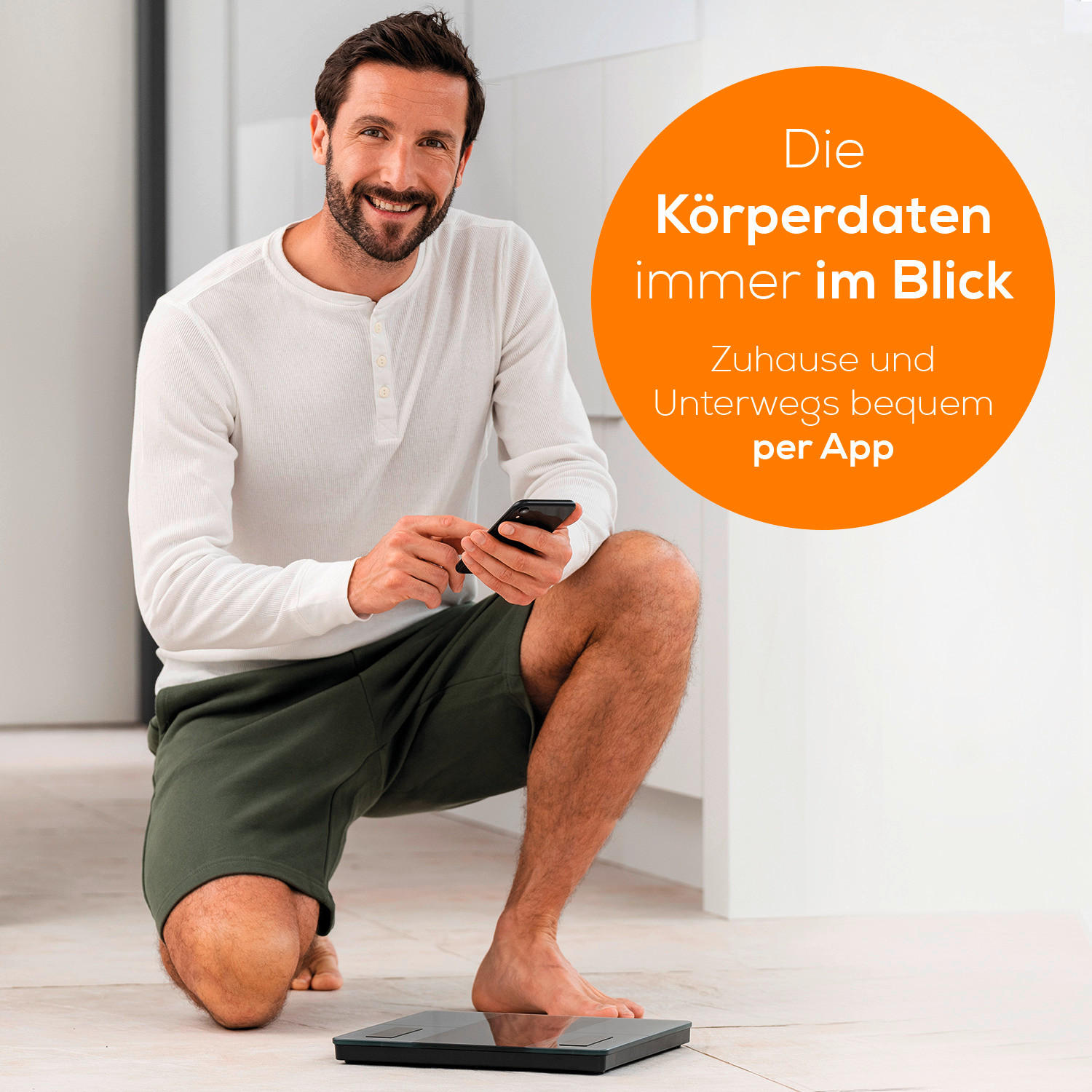 KÖRPERANALYSEWAAGE - Schwarz/Grau, Basics, Glas (4.1/32/32.9cm) - Beurer