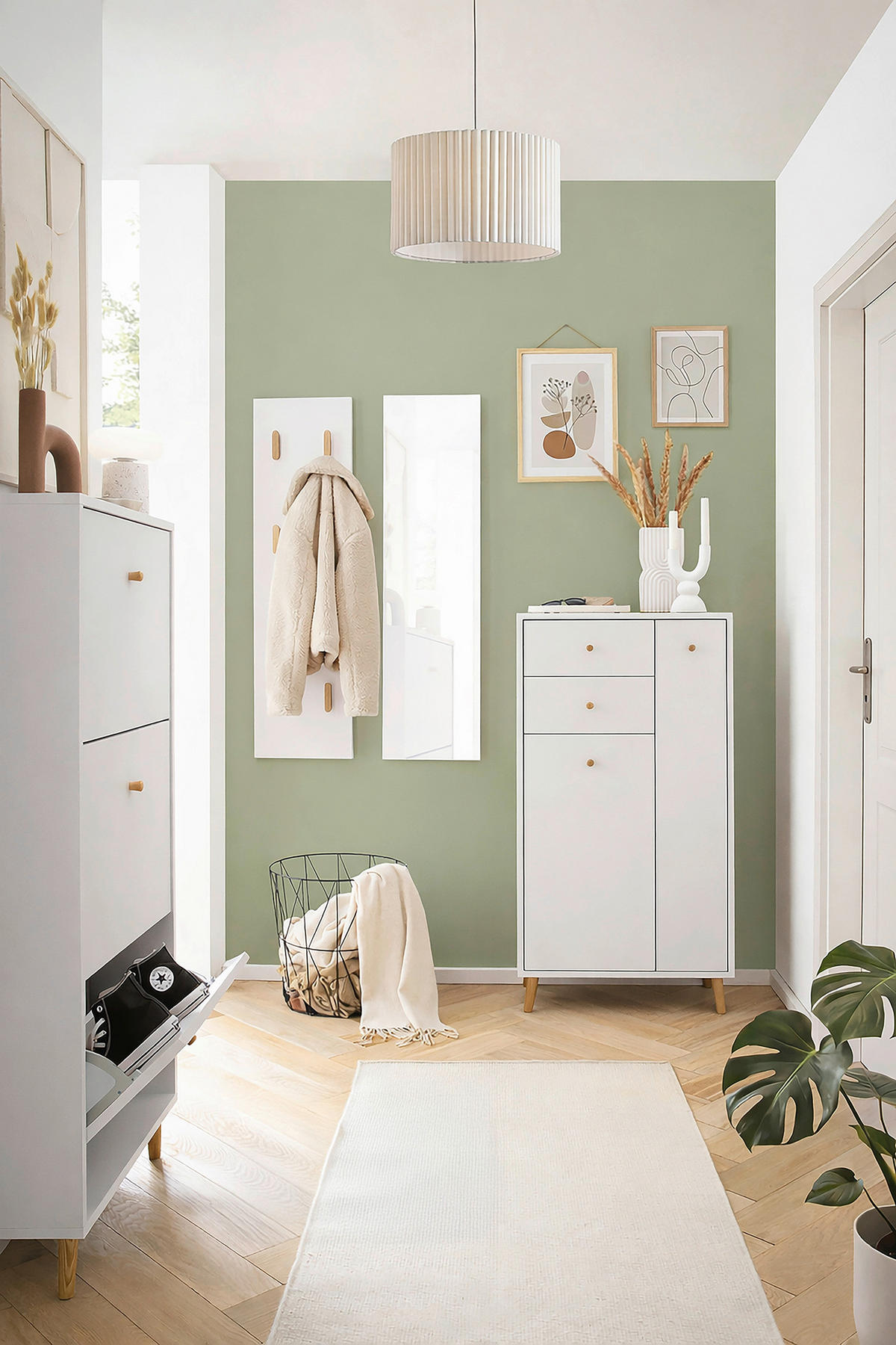 HIGHBOARD  60,2/113,4/33,05 cm 2 Schublade(n)  - Weiß, Design, Holz/Holzwerkstoff (60,2/113,4/33,05cm) - MID.YOU