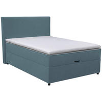 BOXBETT 100/200 cm  in Blau  - Blau/Schwarz, Konventionell, Kunststoff/Textil (100/200cm) - Moderano