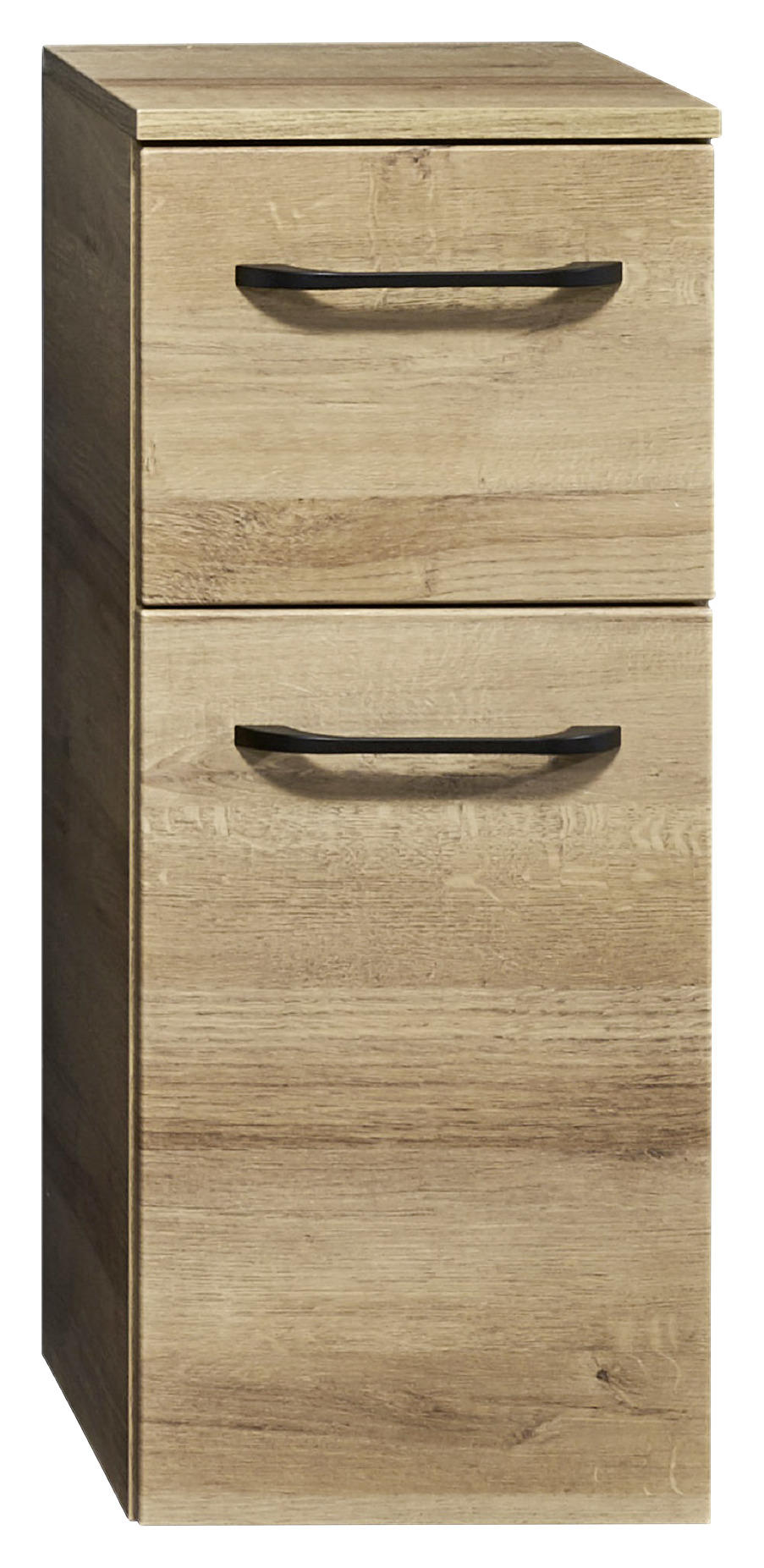 UNTERSCHRANK 30/73/33 cm - Eichefarben/Schwarz, MODERN, Glas/Holzwerkstoff (30/73/33cm) - Sadena