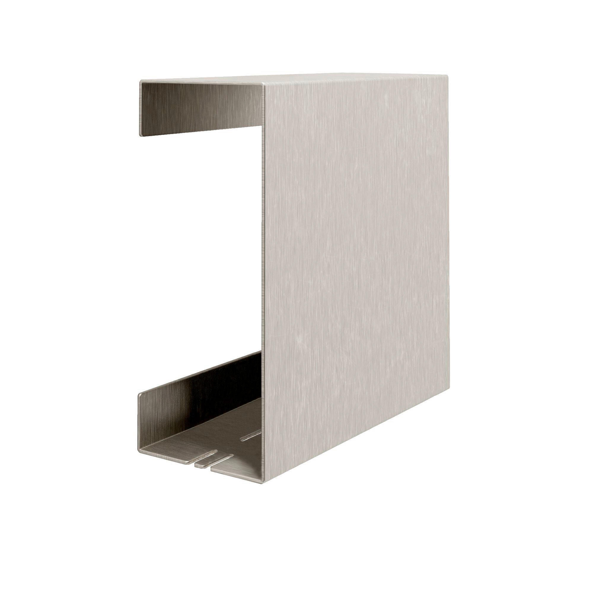 DUSCHABLAGE Metall  - Edelstahlfarben, Basics, Metall (22,5/22,5/9,5cm) - Novel