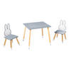 KINDERSITZGRUPPE MIFFY Weiß, Dunkelgrau  - Dunkelgrau/Weiß, Basics, Holz/Holzwerkstoff - Roba