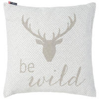 ZIERKISSEN   50/50 cm   - Naturfarben/Weiß, LIFESTYLE, Textil (50/50cm) - David Fussenegger