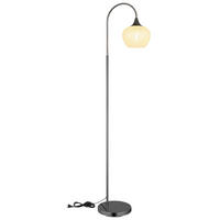 STEHLEUCHTE - Klar/Schwarz, Konventionell, Glas/Metall (39/25/150cm) - Globo