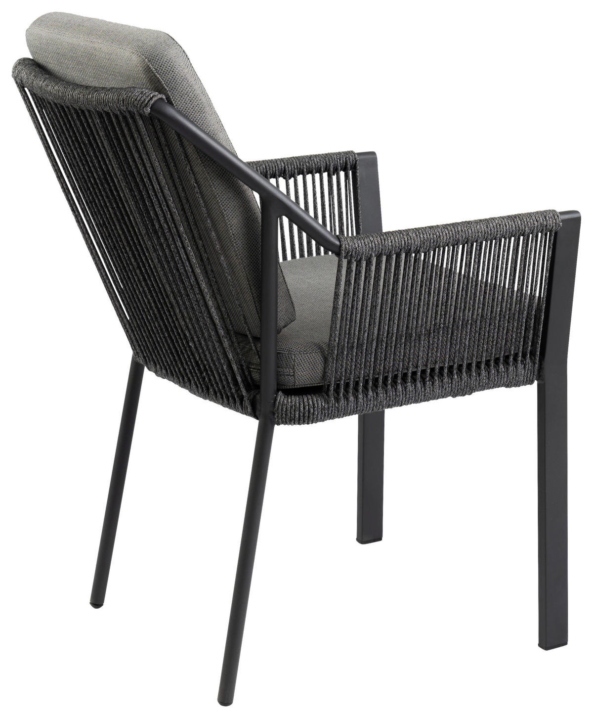 STAPELSESSEL Aluminium Grau, Anthrazit  - Anthrazit/Grau, Basics, Kunststoff/Textil (61/81/58cm) - Tierra Outdoor