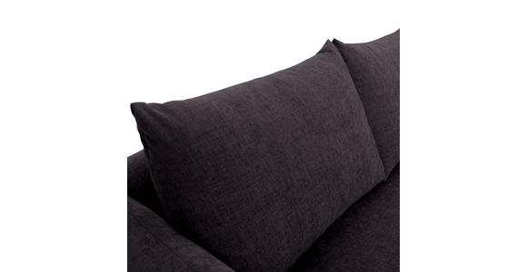 ECKSOFA Dunkelgrau Flachgewebe - Dunkelgrau/Buchefarben, KONVENTIONELL, Holz/Textil (230/144cm) - Carryhome