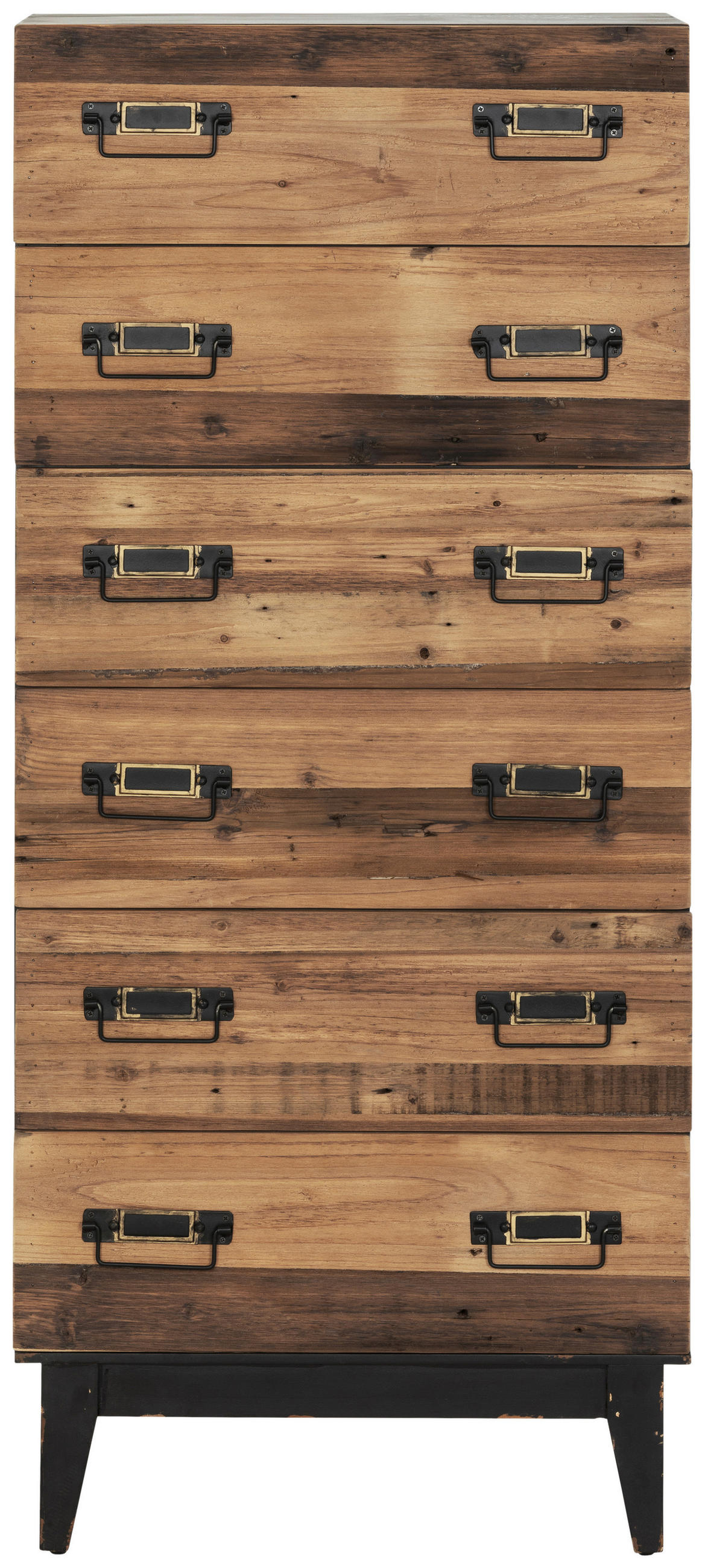 KOMMODE  in 60/139/41 cm  - Schwarz/Naturfarben, KONVENTIONELL, Holz/Holzwerkstoff (60/139/41cm) - Livetastic