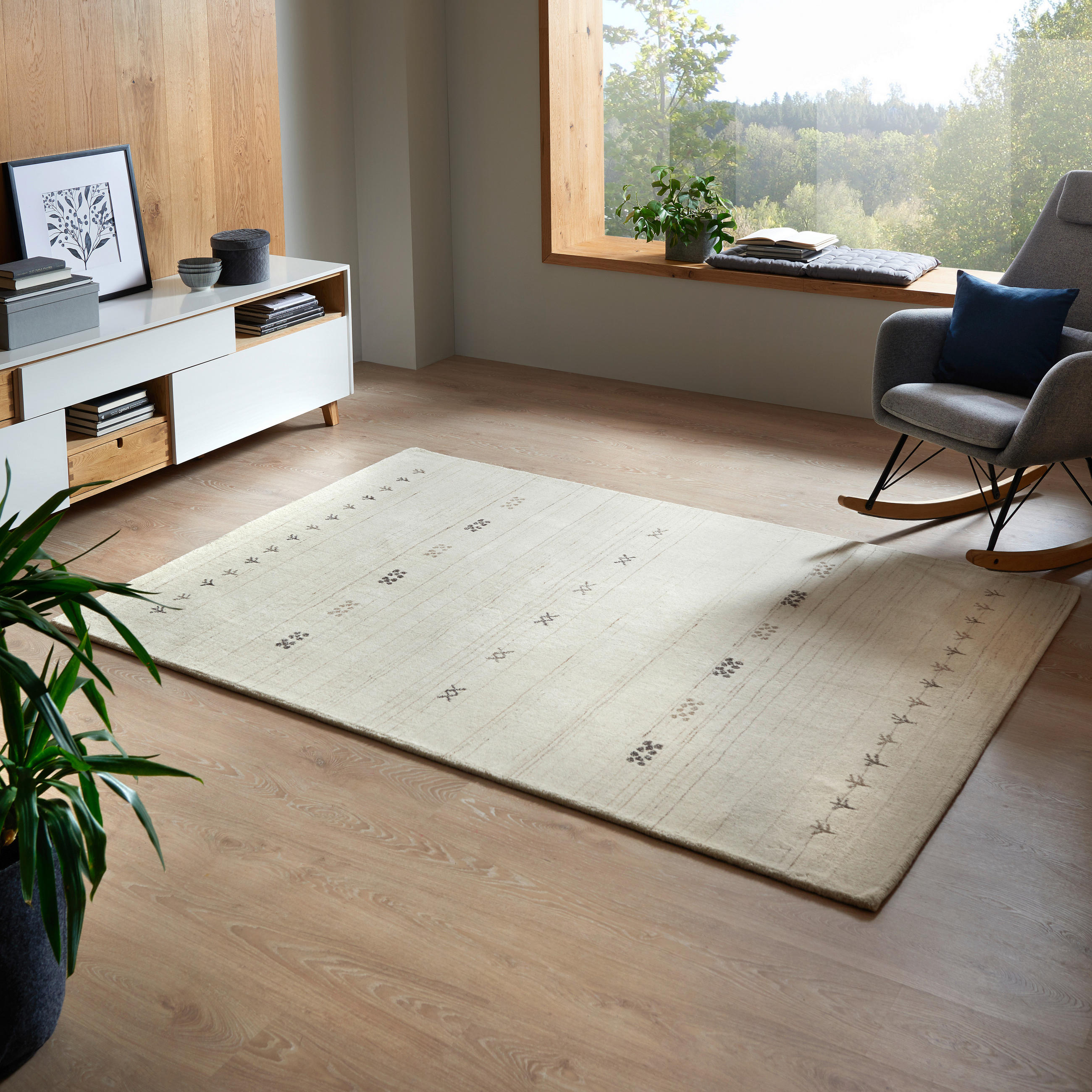 ORIENTALISK MATTA 120/180 cm Ballyhoo Natural  - naturfärgad, Klassisk, textil (120/180cm) - Cazaris
