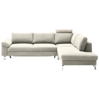 SAROKKANAPÉ textil natúr, bézs  - bézs/krómszínű, Design, textil/fém (281/200cm) - Pure Home Lifestyle