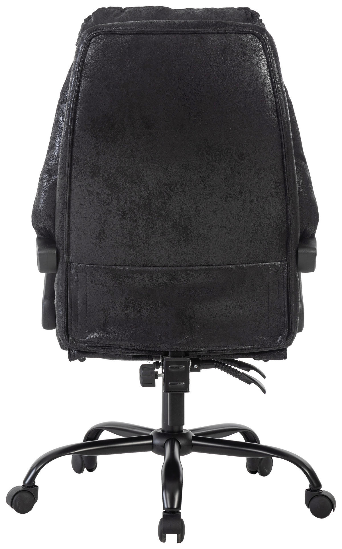 CHEFSESSEL  in Mikrofaser Schwarz  - Schwarz, MODERN, Kunststoff/Textil (64/114/122/72cm) - MID.YOU