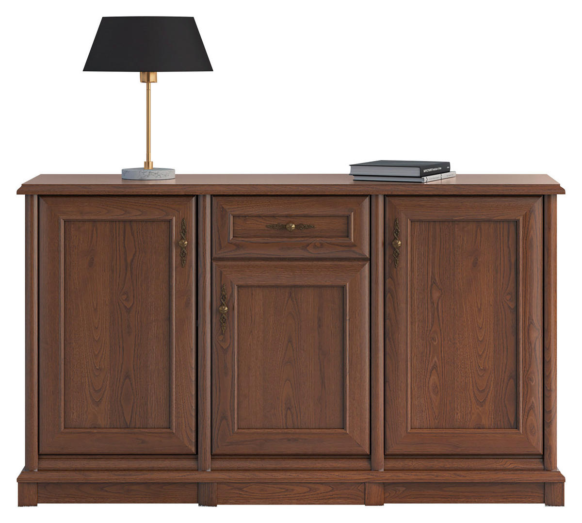 COMODĂ 153,5/90,5/45 cm  - bronz/castaniu, Design, metal/material pe bază de lemn (153,5/90,5/45cm) - Cantus