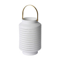TISCHLEUCHTE Jamila 15.5/15.5/24.5 cm   - Weiß, Design, Keramik (15.5/15.5/24.5cm) - Lucide