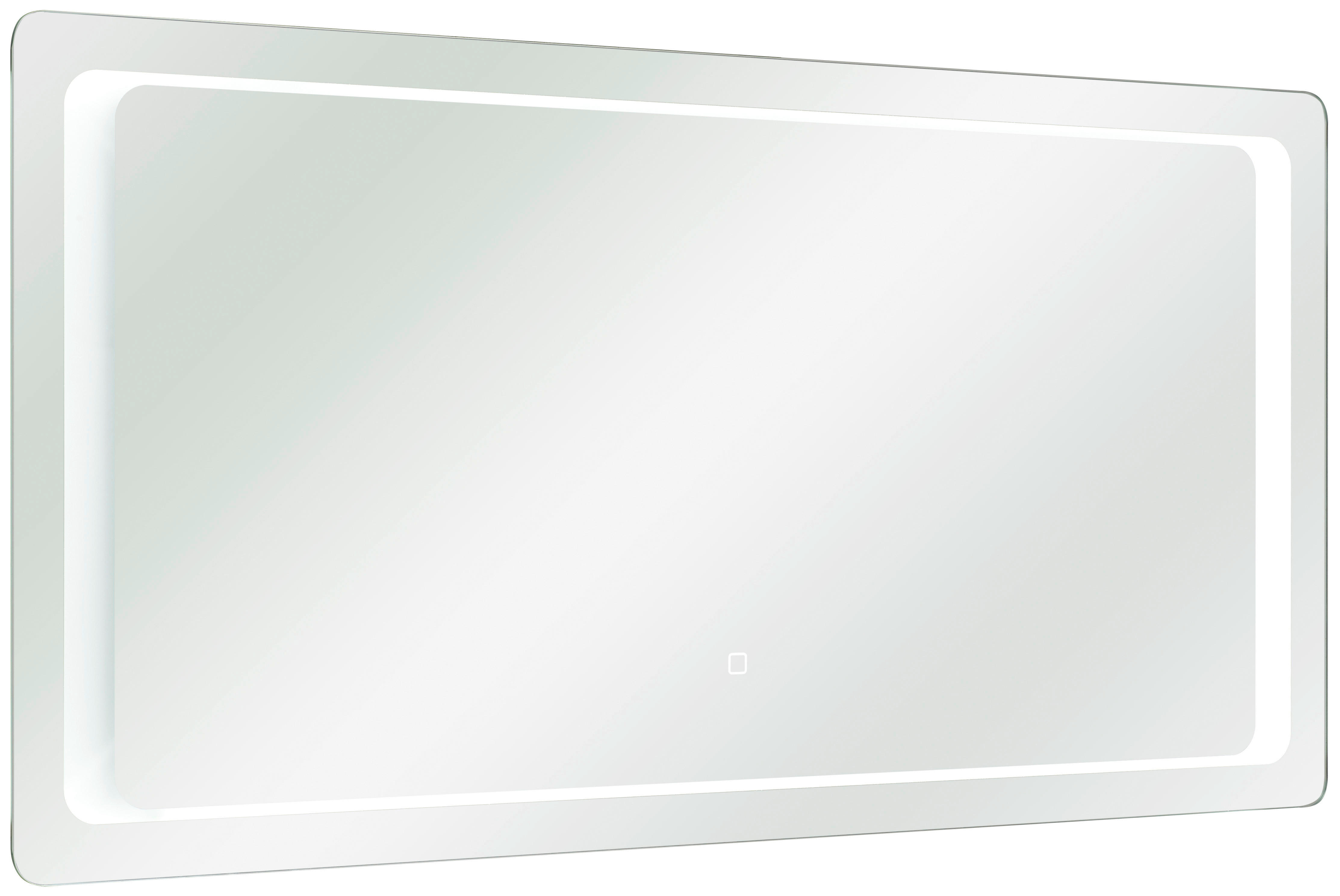 Facettierter Spiegel mit Zierleisten ATALAYA - Eukalyptusholz - 79 x 109 cm  - Schwarz