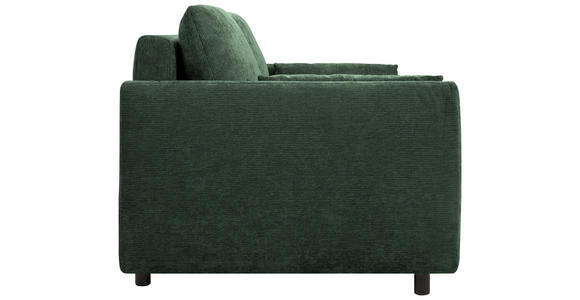 SCHLAFSOFA  in Chenille Waldgrün  - Waldgrün/Schwarz, KONVENTIONELL, Kunststoff/Textil (161/90/108cm) - Carryhome