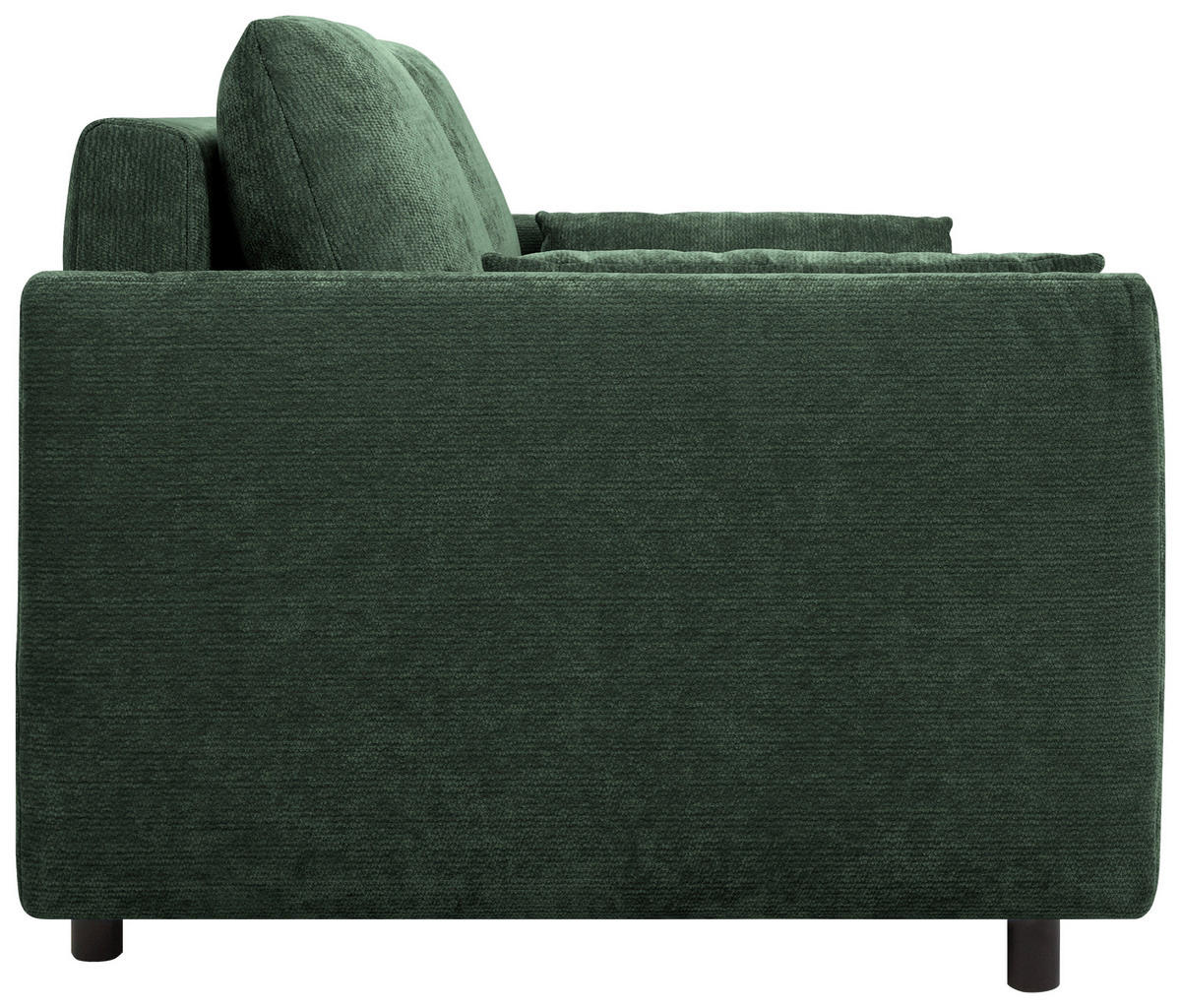 SCHLAFSOFA  in Chenille Waldgrün  - Waldgrün/Schwarz, KONVENTIONELL, Kunststoff/Textil (161/90/108cm) - Carryhome