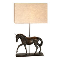 TISCHLEUCHTE Dorado   - Dunkelbraun, KONVENTIONELL, Naturmaterialien/Textil (77/42/28cm) - Elstead Lighting