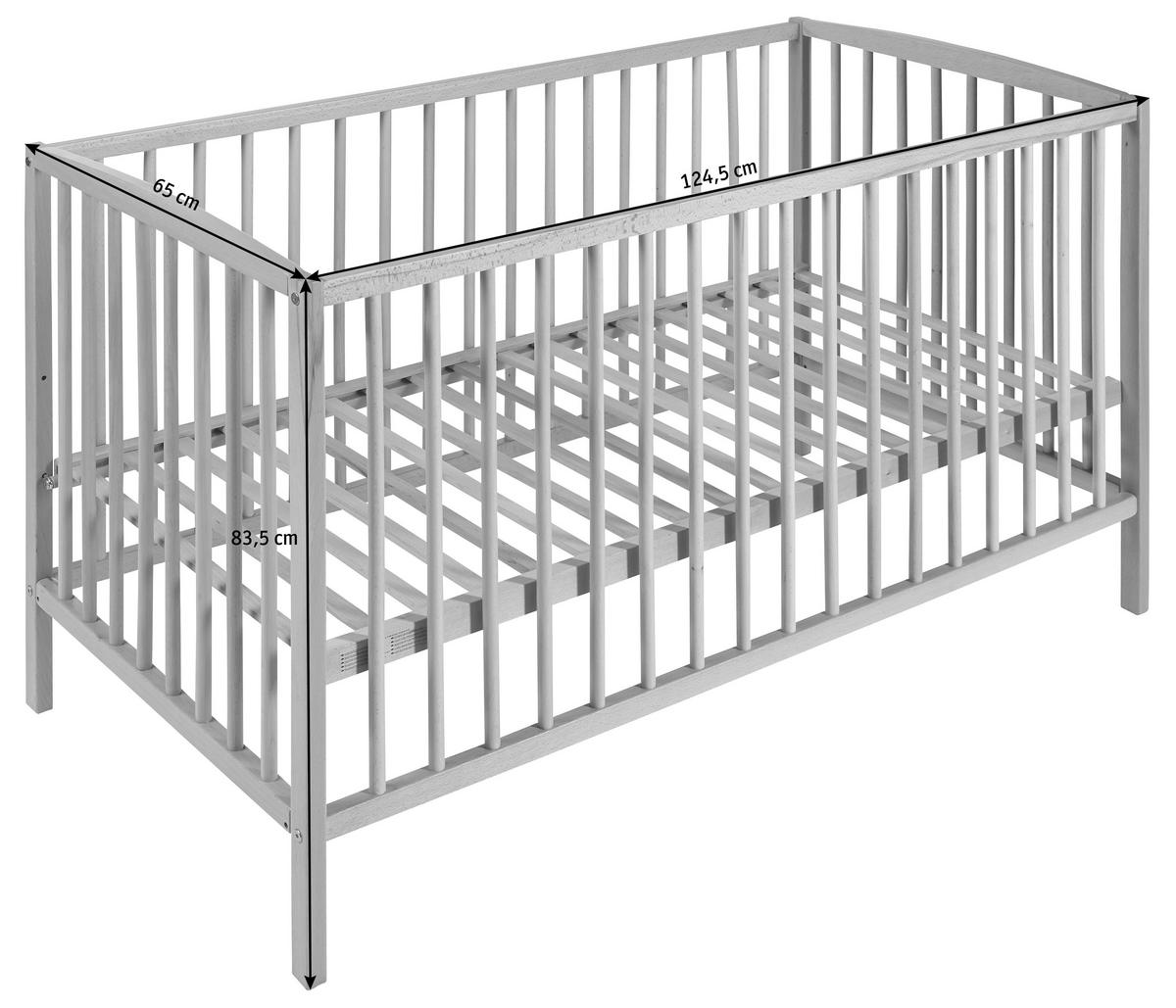 RÁCSOS KISÁGY Katja  - natúr, Lifestyle, fa (120/60cm) - My Baby Lou