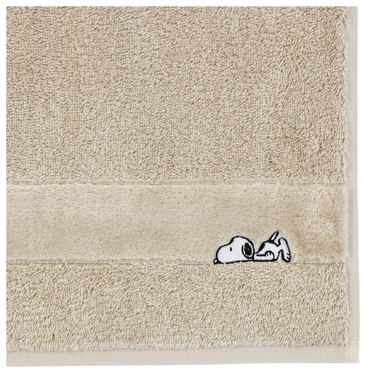 DUSCHTUCH Sleepy Snoopy 67/140 cm  - Beige, Basics, Textil (67/140cm) - Vossen